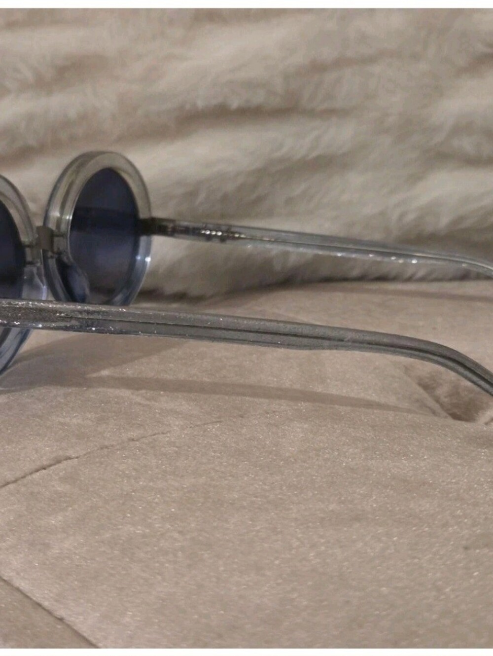 Wildfox Malibu Glitter Round Sunglasses - Silver Glitter & Blue Gradient - Picture 15 of 16